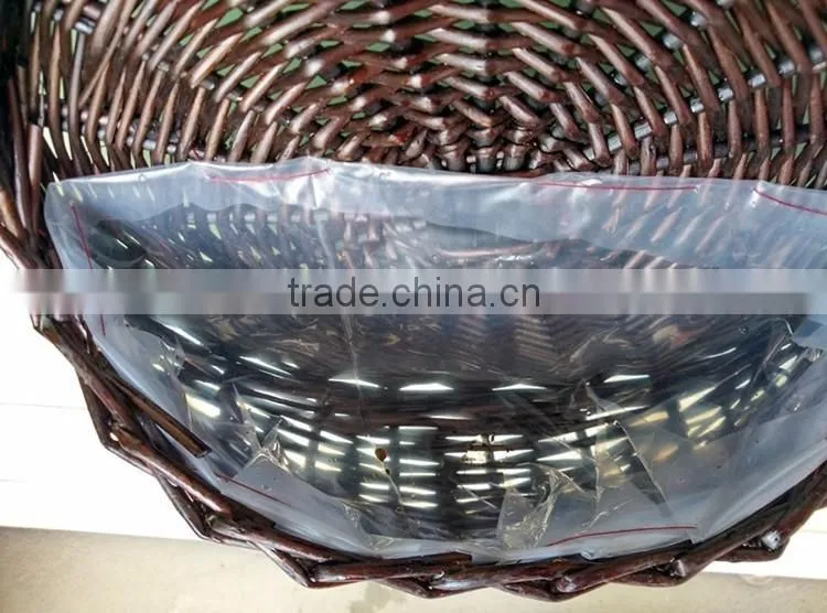 China factory high quality beautiful hanging flower gift basket wholesale decorate your garden
