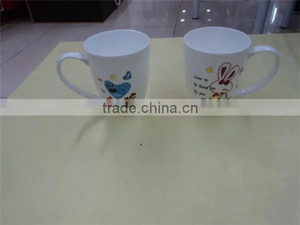 Alibaba china customized glazed ceramic heart shaped tea cup