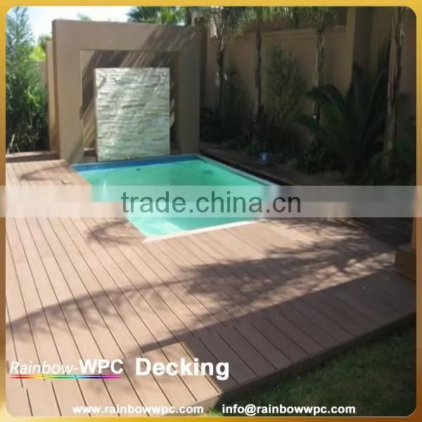 Size 140*25 mm WPC Hollow Decking, PE Decking