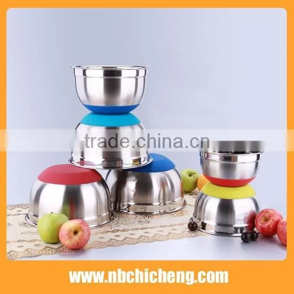 Hot Selling SS & Silicone Bowl/Rice Bowl/Mixing Bowl