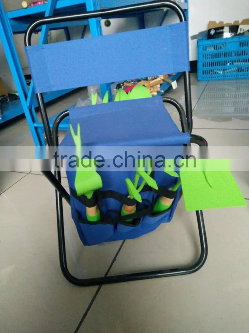 garden tools set with chair