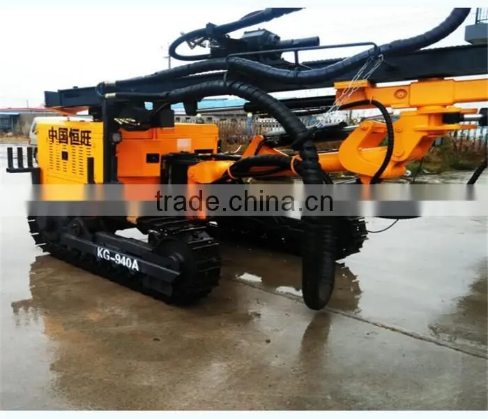 Crawler belt walking DTH drilling rig