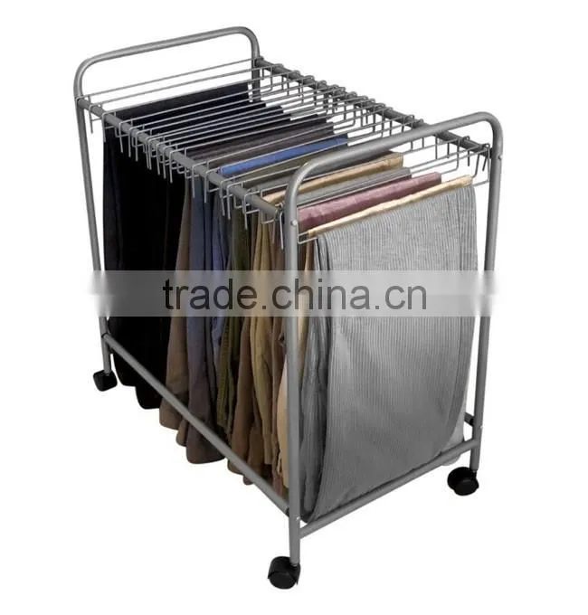 18 pairs Rolling plants organizer rack , Dynamics Rolling Pants Trolley