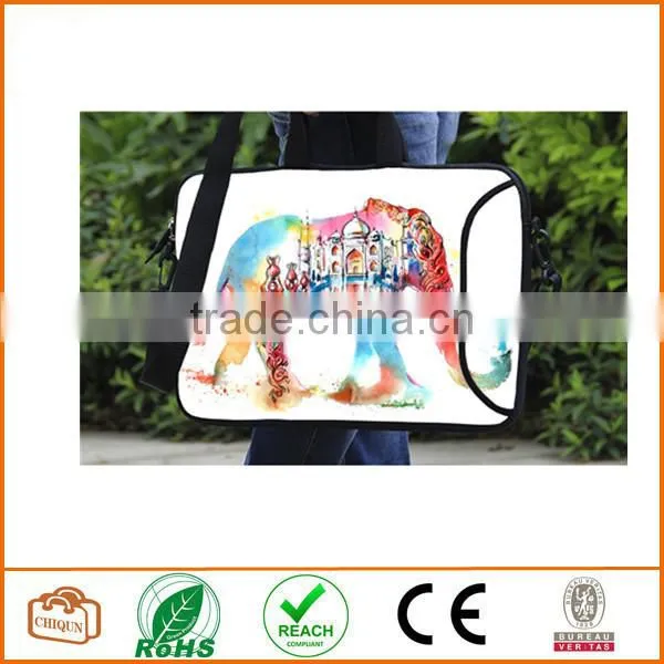 Elephant Neoprene Laptop Shoulder HandBag,TsuiWah(TM)12" 12.1" 12.5"13" 13.3" 13.4" Inch Laptop Notebook Computer Shoulder Bag