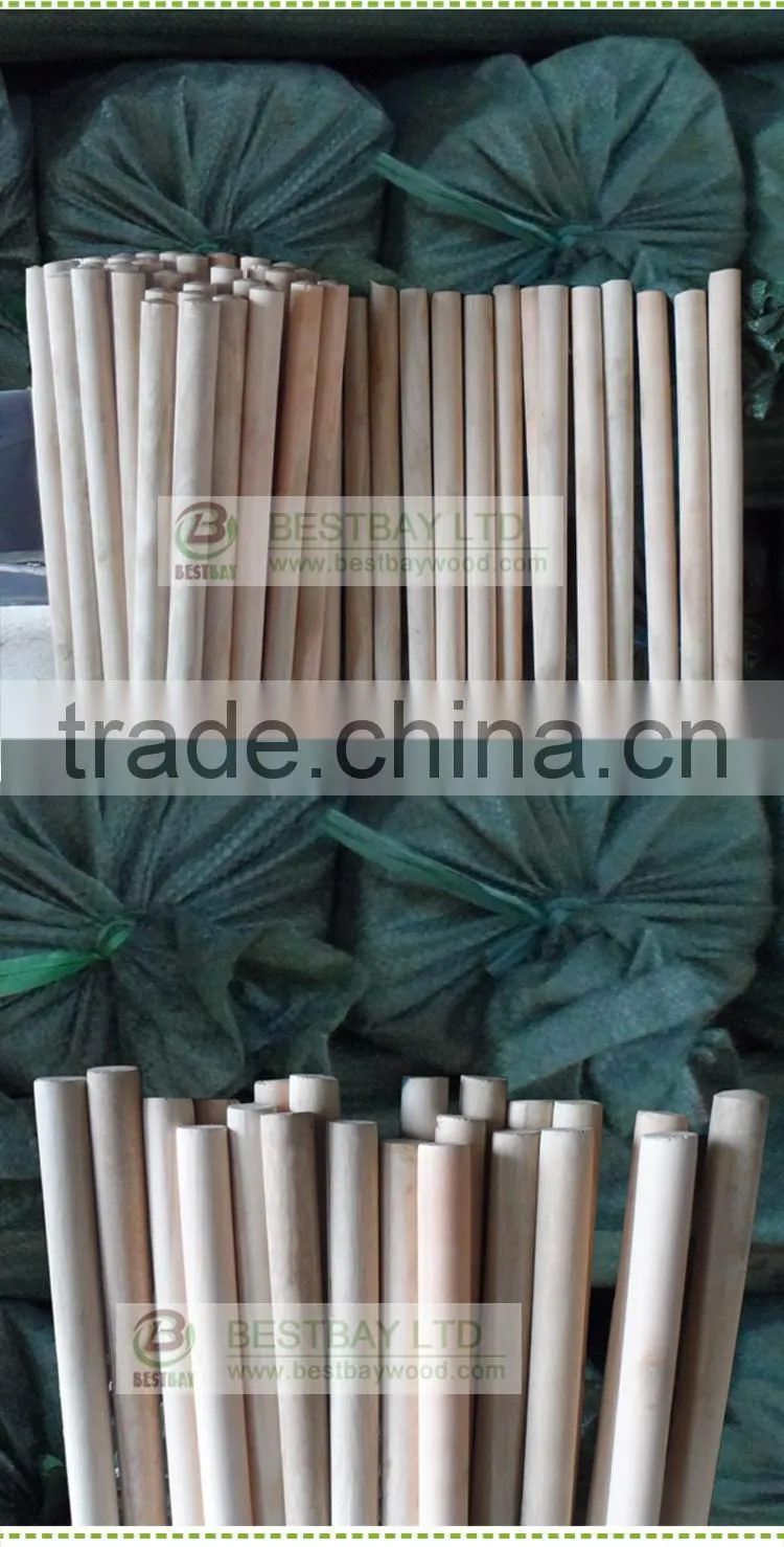 120*2.2cm natural wooden broom stick