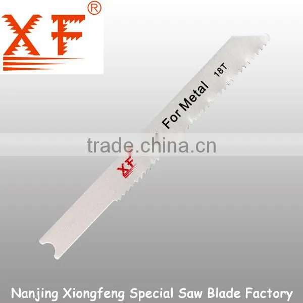 XF-U118D: HSS 18TPI For thin sheet metal cutting Jig saw blades