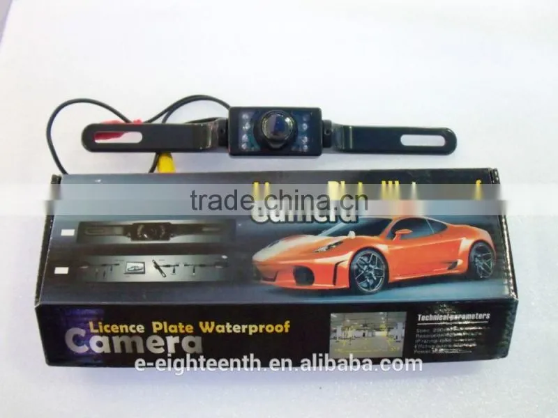 Cheap Waterproof E322 CMOS Car Night Vision 7 LED Rear View Reverse Backup Parking Camera hidden camera accessory