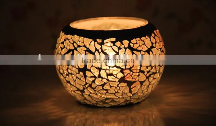 European romantic candlelight candlestick candlestick glass mosaic KTV Bar