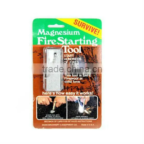 Survival Camping Hiking Emergency Fire Starter Flint Match Lighter KeyChain