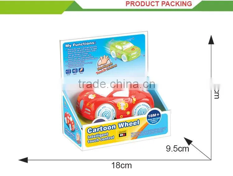 Newest product battery operated music plastic diecast model car parts