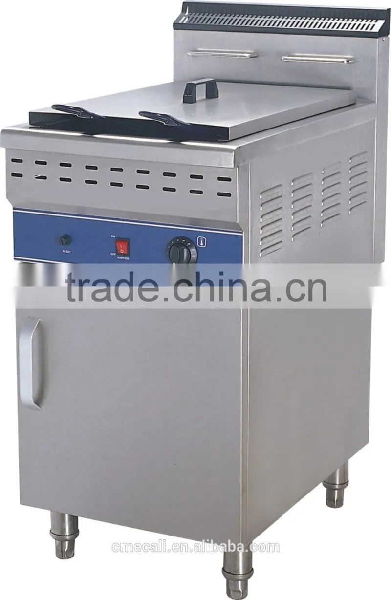2016 New Product 1 Tank 2 Basket Gas Fryer 48L Deep Fryer Gas for Sale