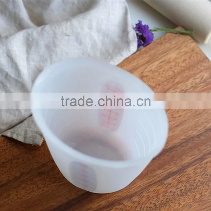 Nice Collapsible Silicone Measure Cups, Heart Shape Baking Cups, Measure Cup 500ml