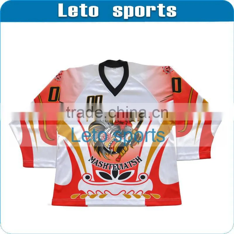 sublimation custom neon green ice hockey jersey ice hockey wear