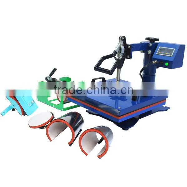5 in 1Heat press Machine,8 in 1 combo heat press for tshirt CE