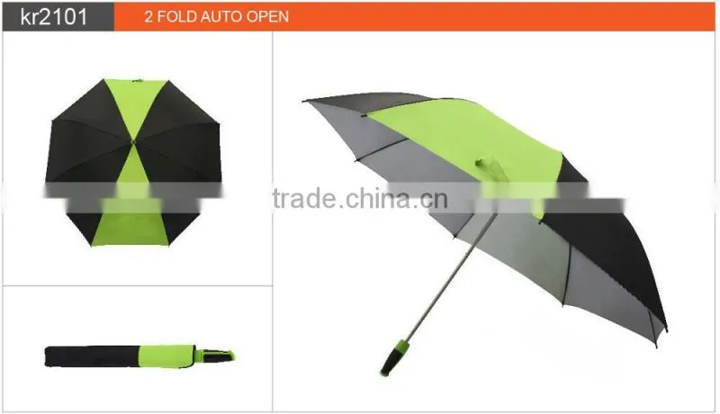 Promotinal 2 Fold Big Custom Print Umbrella Automatic For Outdoor
