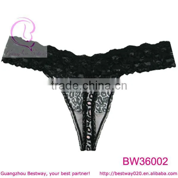 Open hot sexy girl photo of leopard thong g string for girl