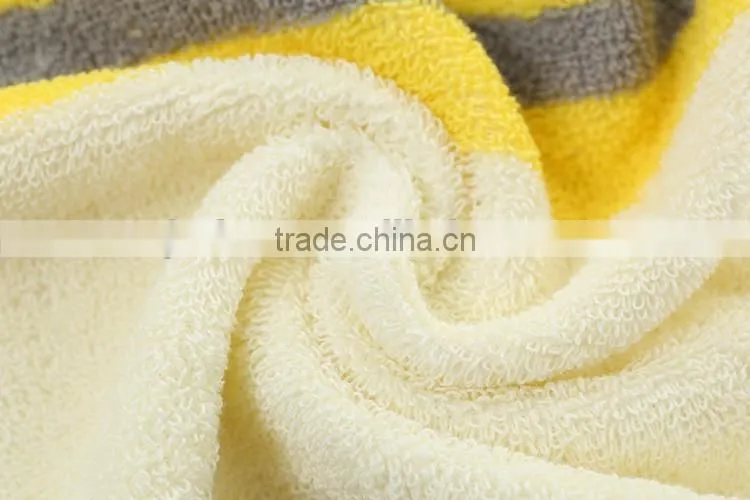 Dobby border emboridered logo yarn color dyed sports towel