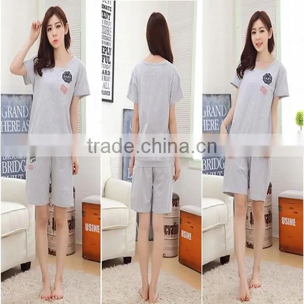 China Supplier Manufacturer 100% Cotton Cute Print Summer Young Girls Nightshirts
