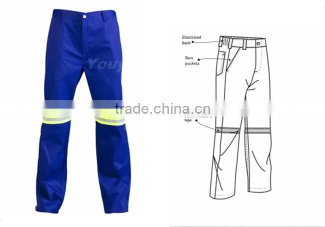 reflective conti trousers royal