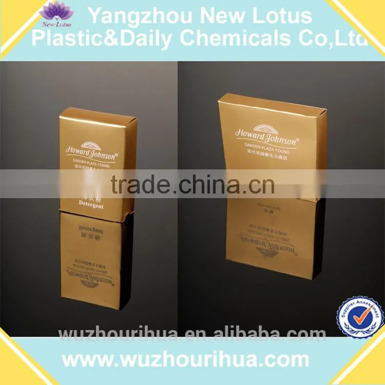 high quality disposable hotel amenity packed with golden paper box
