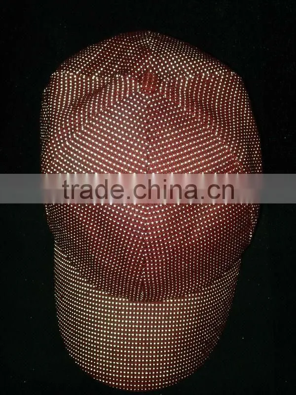 high light glow in the dark double side reflective knitting yarn
