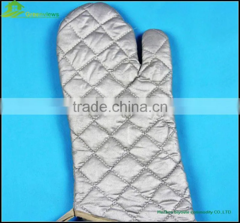 High quality extra long silicone oven mitts heat protective glove with cotton