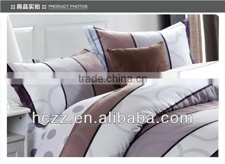Simple &Elegant Print Cotton Bedding Set 4pcs