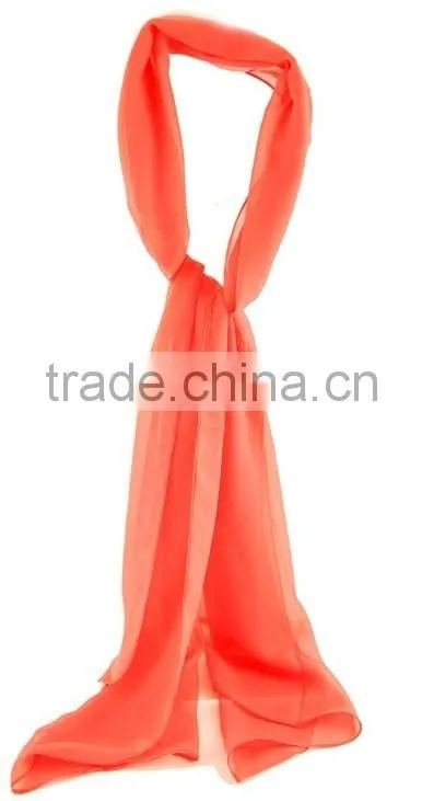 WHOLESALE/FASHION/HANDMADE SHAWL - SILK CHIFFON-SOLID