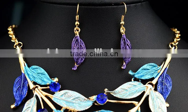New Women Rhinestone Crystal Necklace Earring Wedding Bridal Jewelry Set