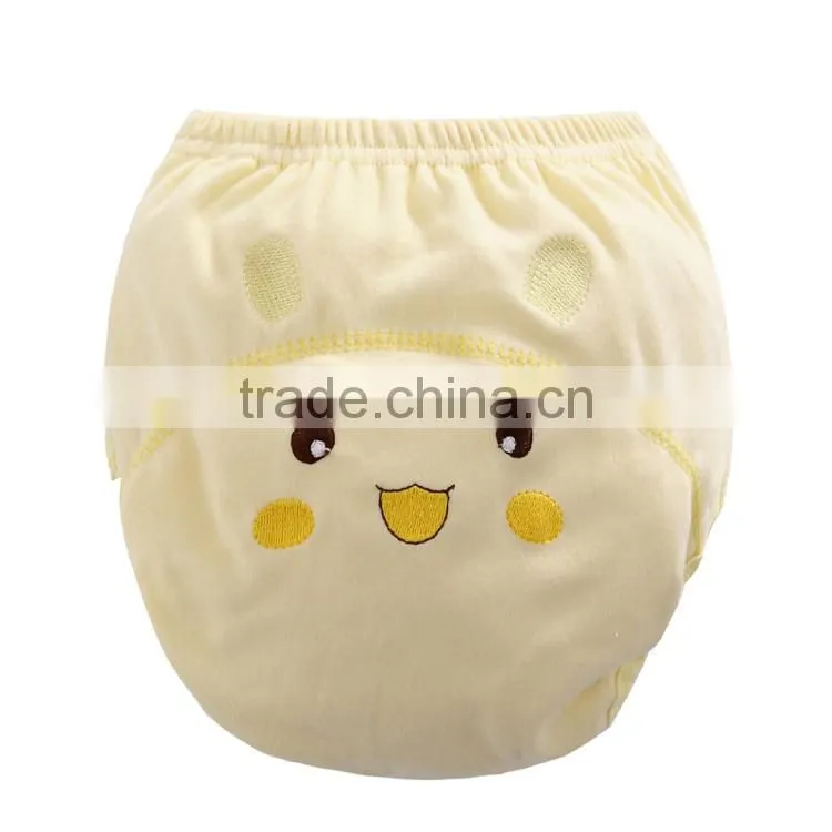 3 layers pikachu style printed embroidered waterproof washable pure cotton baby diaper