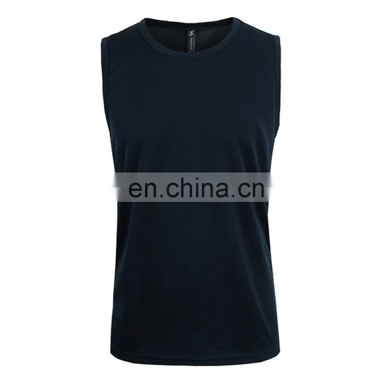 Wholesale Custom mesh sleeveless 100% polyester dry fit shirts