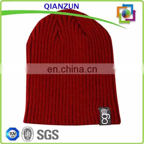Mens Long Hat Beanie Plain Acrylic Beanie Caps/Hat