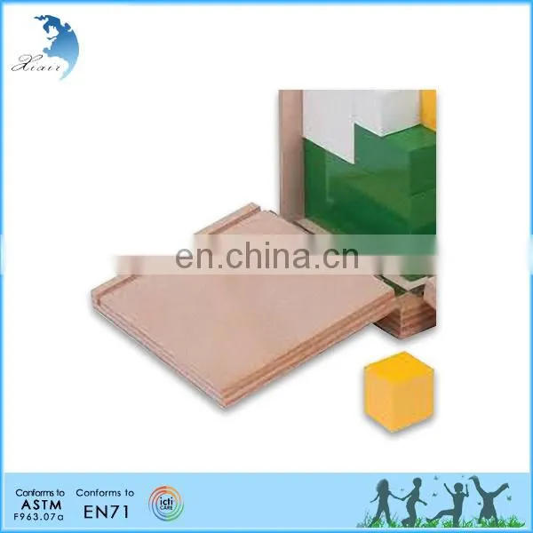 Preschool Wooden Educational Montessori Material EN71 Mathematic Toy Power of 2 Cube