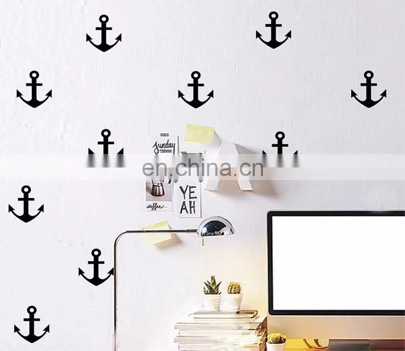 Ins Style Anchors Shape Vinyl Wall Sticker Children Room Home Decoration Mural Roon Decal