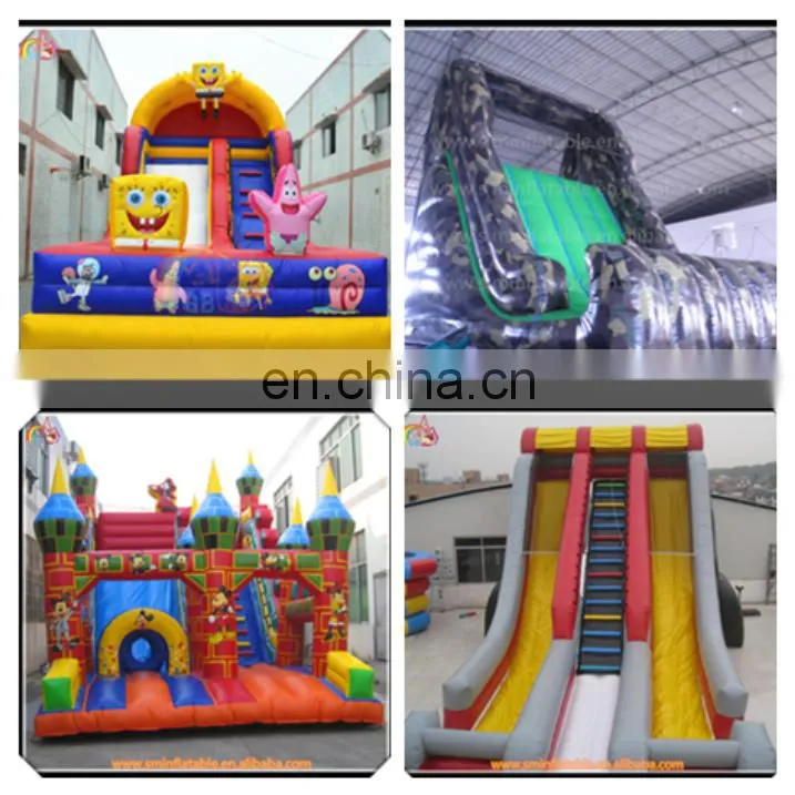Attractive inflatable bear slide,large dry slide,inflatable double lane slip slide for sale