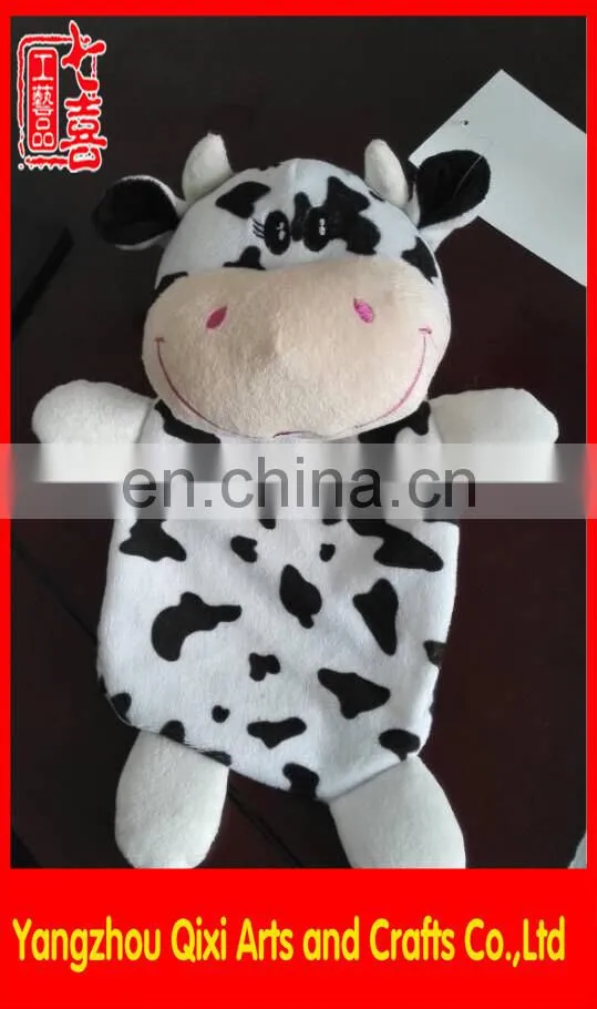 Plush animal hot water bag wholesale plush cow hot water bag cover