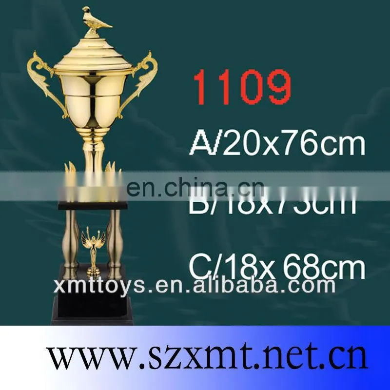 sports gold plate metal trophy cup
