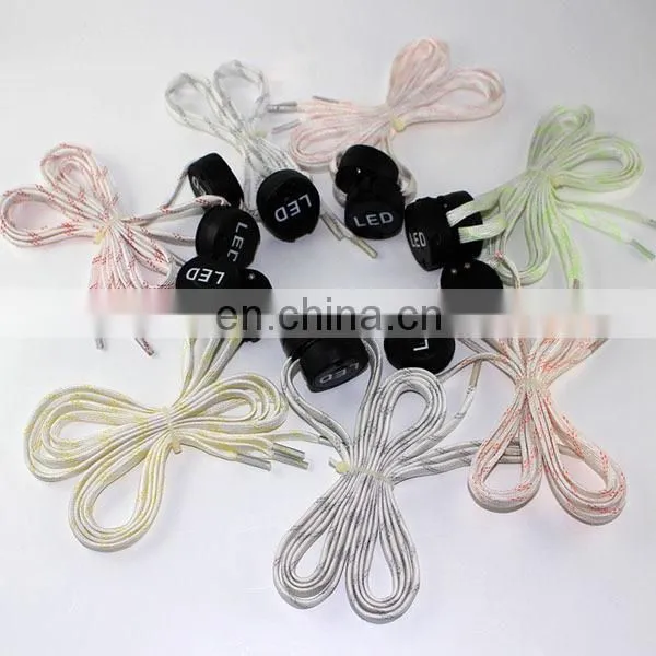 Hot sale USB led shoelaces with battery for sport