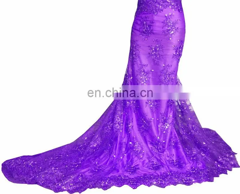2016 beaded lace tulle fabric wedding dress/tulle lace fabric /cotton tulle lace /tulle lace for nigeria wedding dress