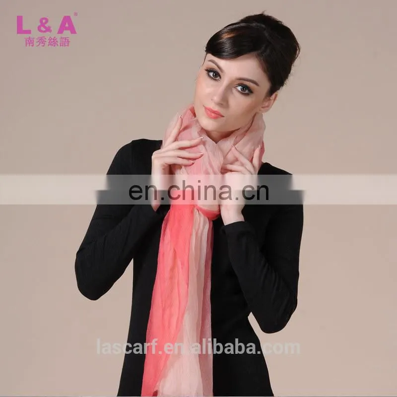 rainbow color hand painted cashmere shawl