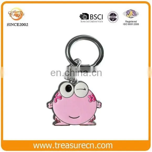 Custom Design 2D/3D Frog Animal Cheap BSCI Metal Keychain