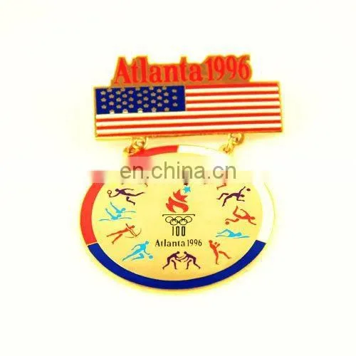 embossed golden medal