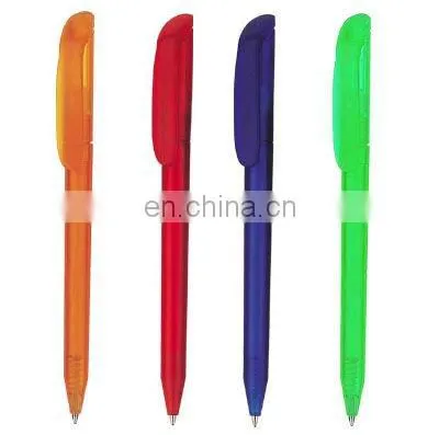 promotional plastic l ballpoint ball pen with customized logo printing