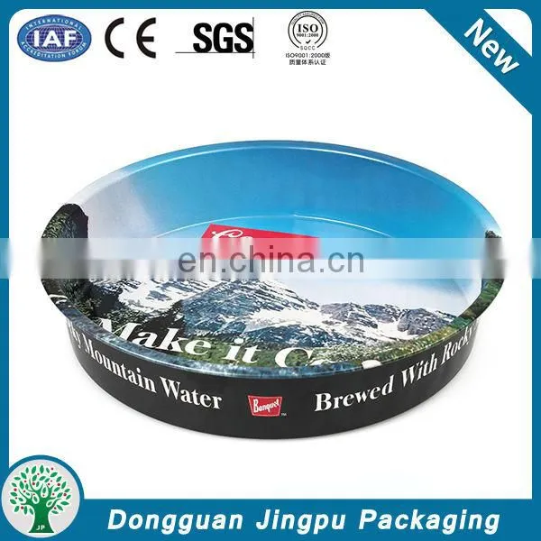 Dongguan customized round metal small tin tray