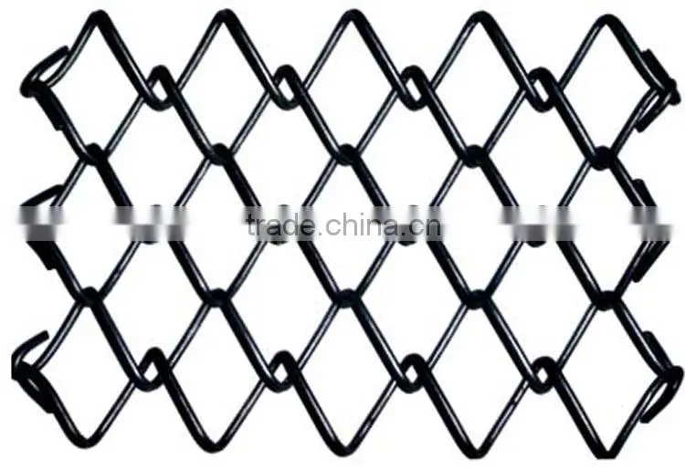 green color pvc coated chain link fence