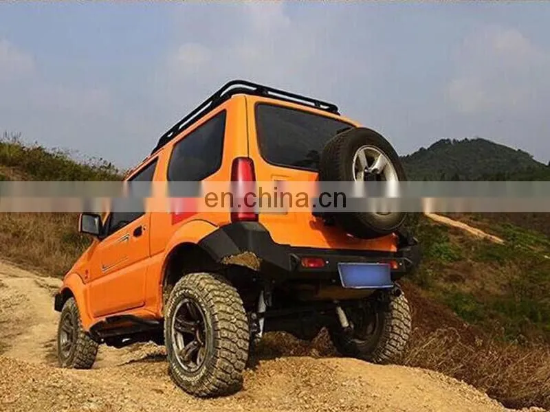 4*4 Hard Rear Bumper with Spare Tire Rack for Suzuki Jimny Car Accessories Rear Bar