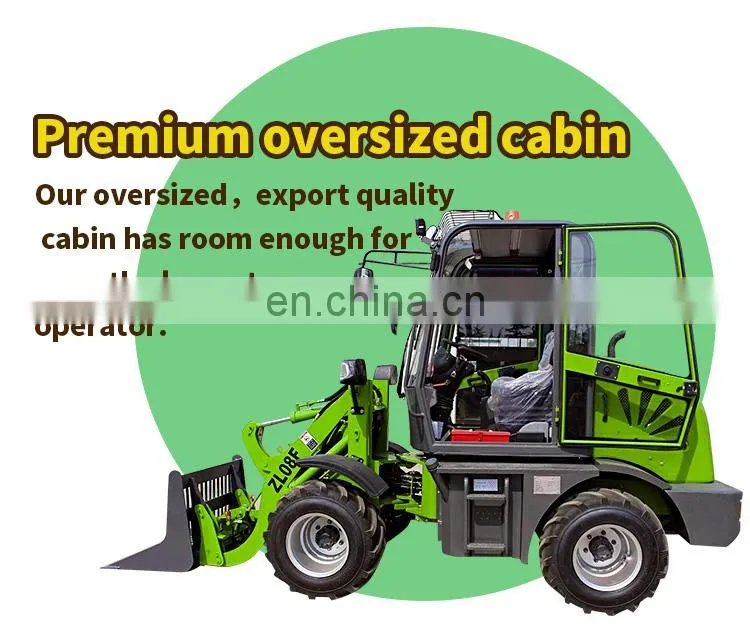 Wheel loader ZL08F, hydraulic power steering mini wheel loader