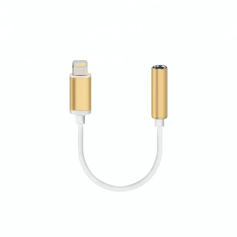 Headphone jack adapter for iPhone 12/13 Pro Max lightning to 3.5mm aux audio cable splitter converter