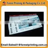 Airline Thermal Paper Boarding Pass Flight Ticket