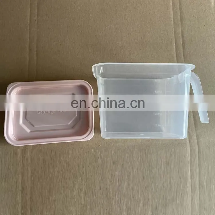 Fruit Vegetable Storage Fridge Storage Box Stackable Fridge Organizer Set With Handle And Lid